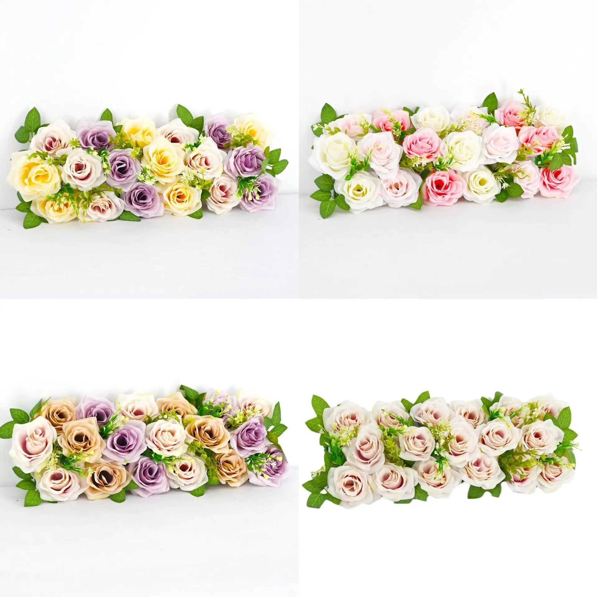 

Wedding artificial flowers Finished decorative flower arrangement Hotel flower wall wedding road decoration