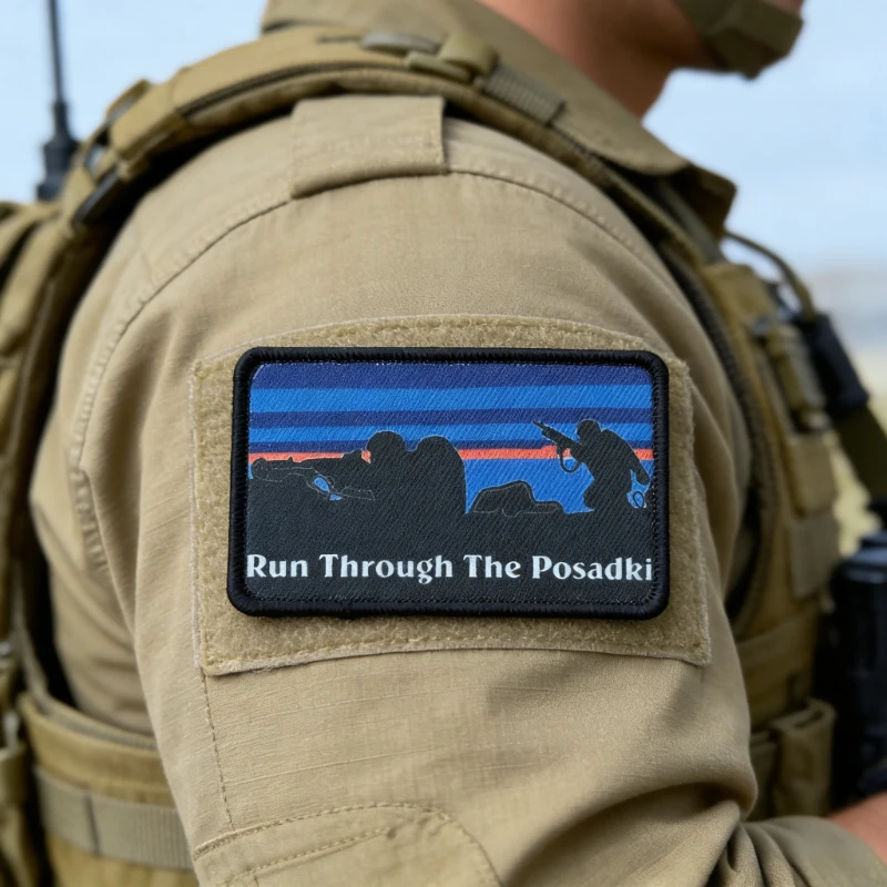 Parche táctico militar estampado con velcro para mochila - imagen 4