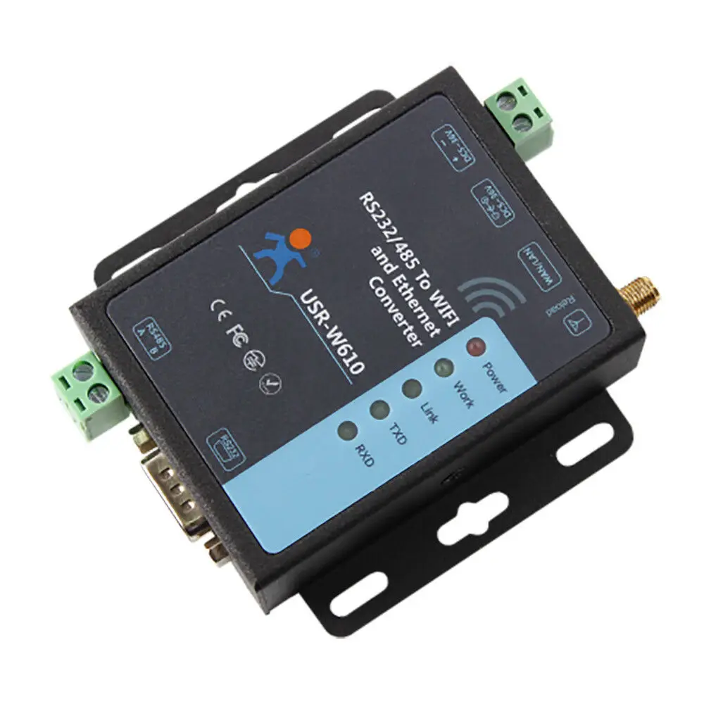 USR-W610 Serial to WiFi Ethernet Wireless Converter RS232 RS485 Serial Server