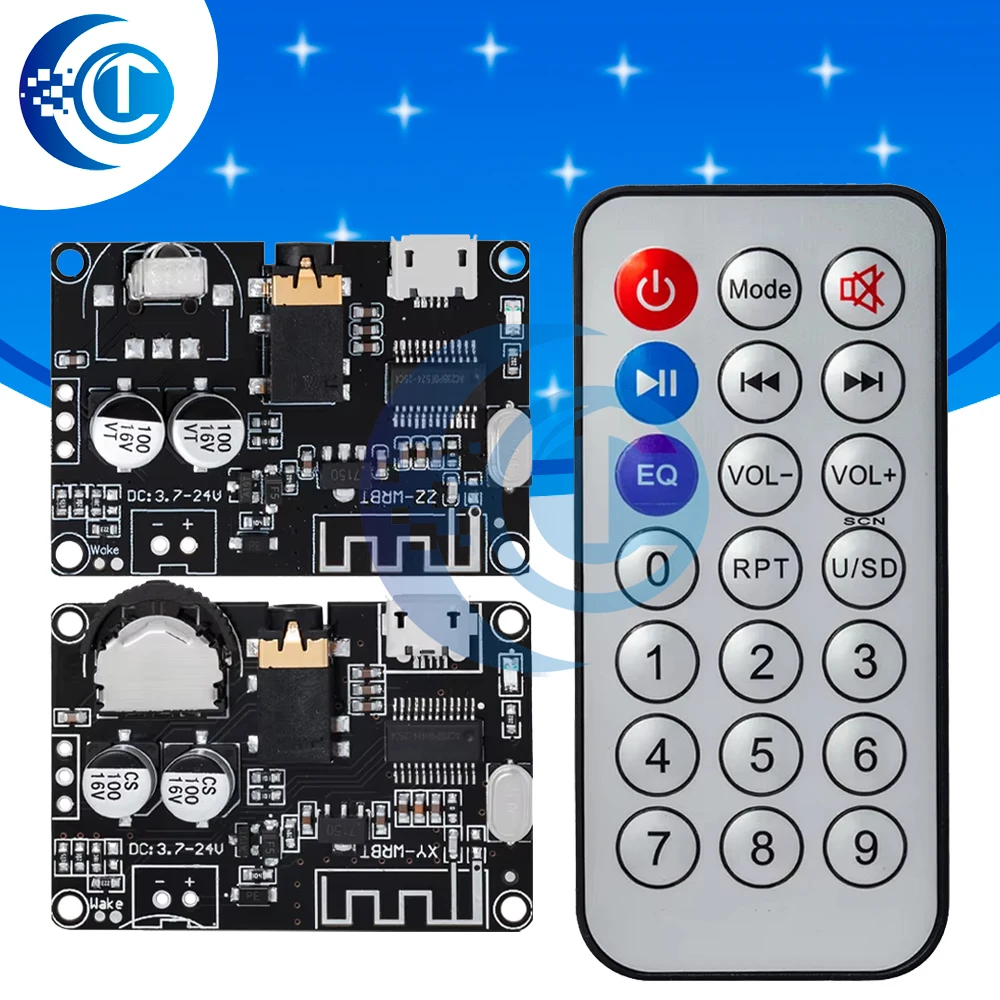 XY-WRBT Wireless Stereo MP3 Decoder, Bluetooth 5.0 Lossless Audio Receiver Module for DIY Speaker