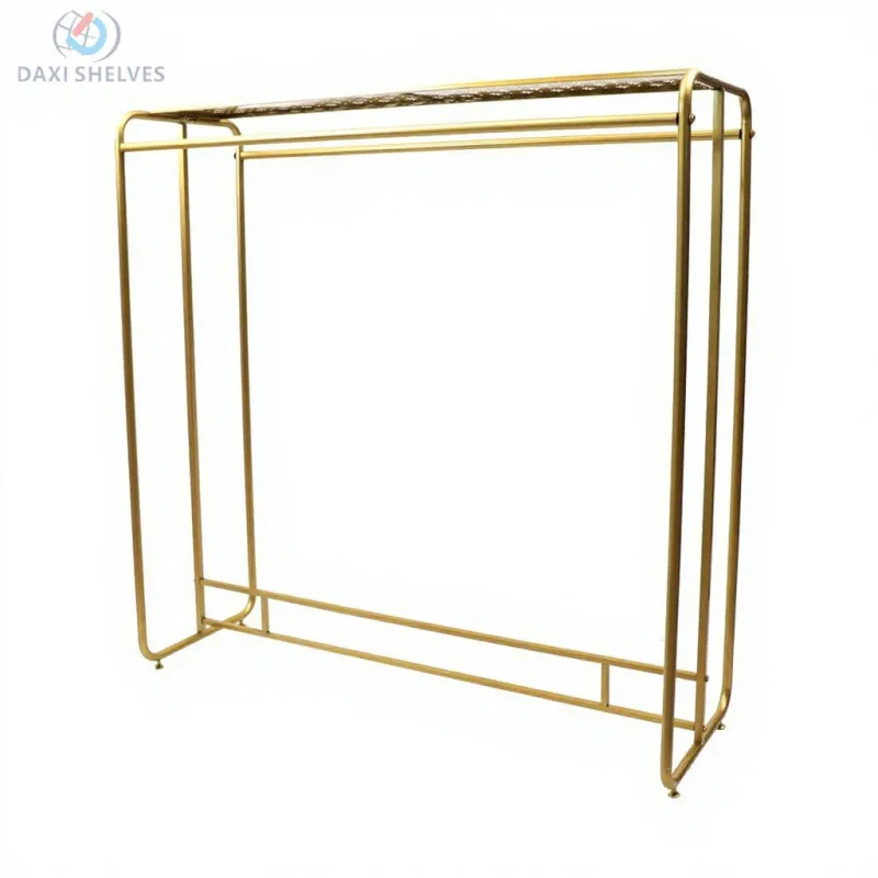 

Customize.Gold Clothing Display Rack Custom Clothing Racks Fashion Clothing Store