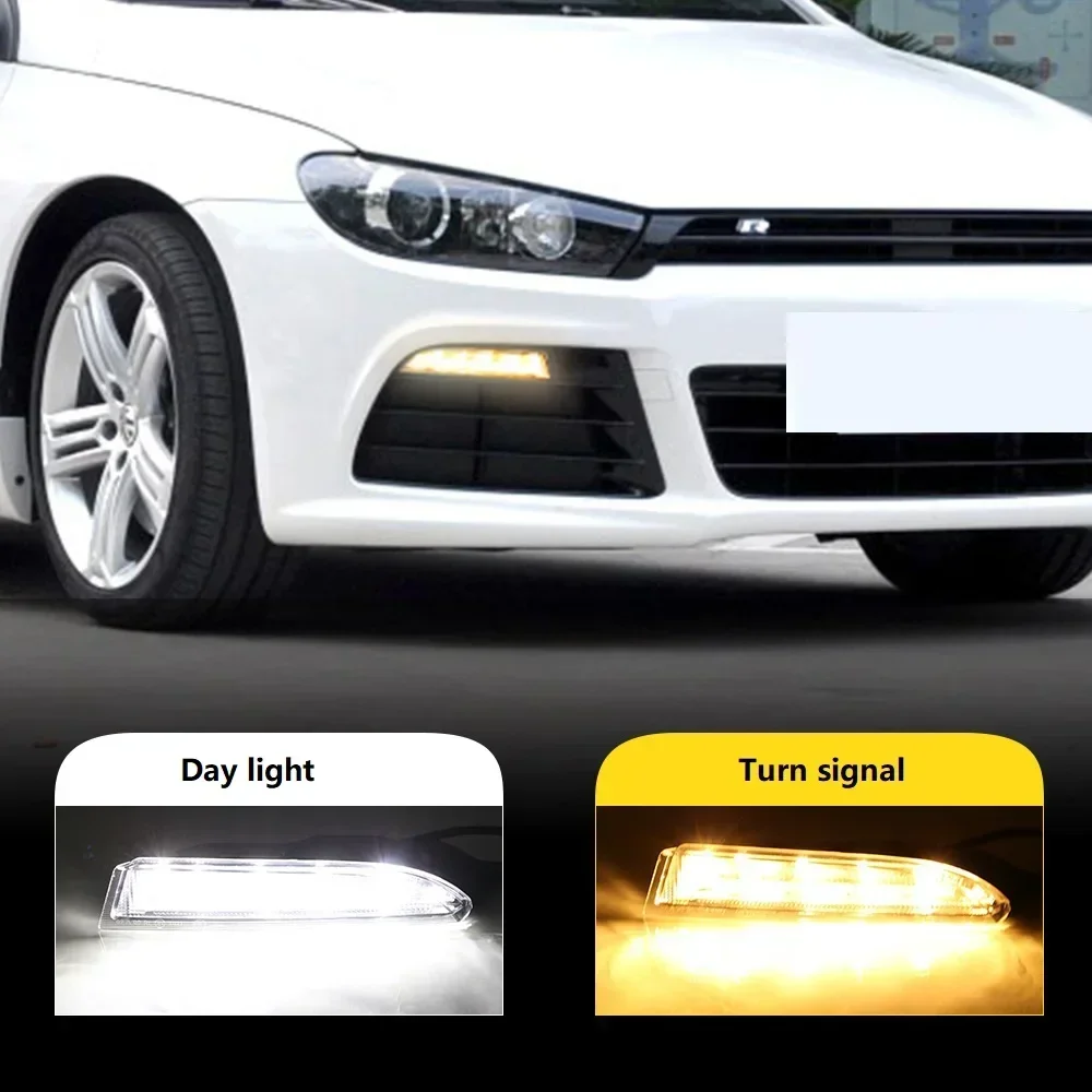 

Led Front Bumper Day Light Turn Signal Light for Volkswagen VW Scirocco 2009 2010 2011 2012 2013 2014 Car Replacement Parts