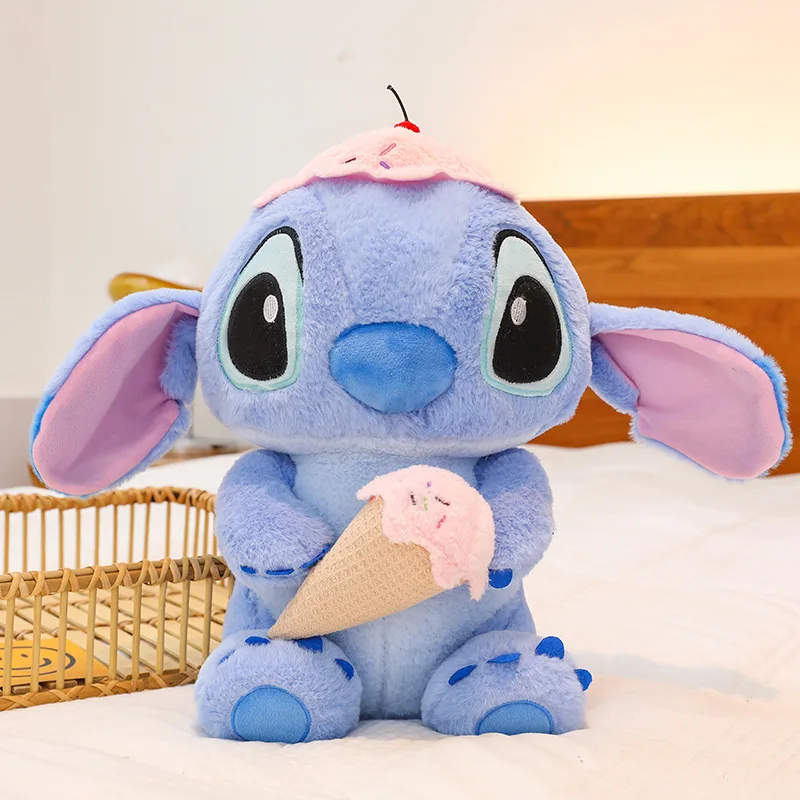 

Плюшевая игрушка Disney Stitch, 28 см, кукла серии мороженого, украшение для домашнего декора, подарок на день рождения, Рождество, День святого Валентина