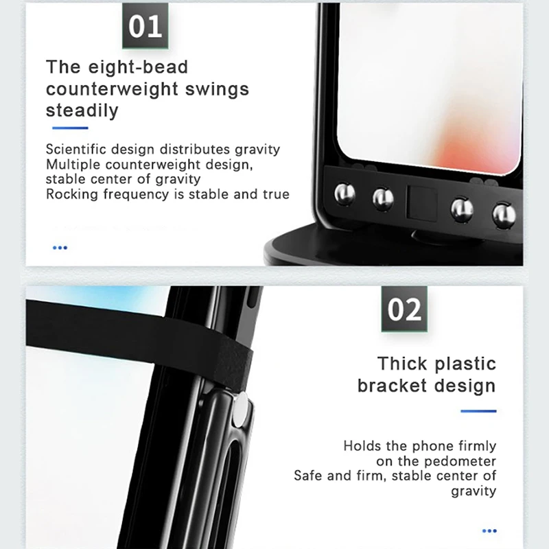 اهتزاز الهاتف التلقائي المتأرجح ، جهاز تسجيل الخطوة ، قطعة أثرية خطوة ، فرشاة الحركة ، حامل مقياس الخطى ، حامل المحمول