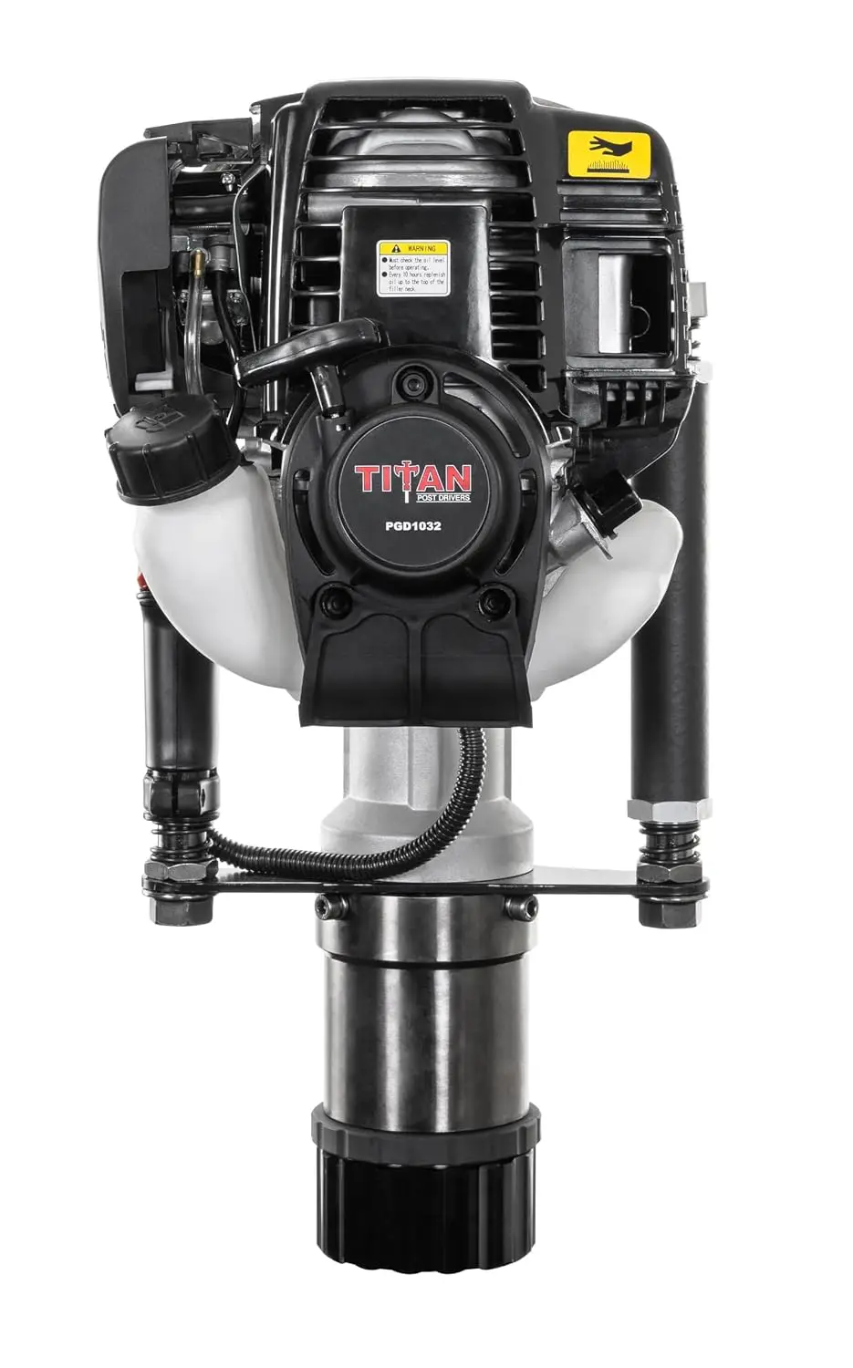 PGD1032 Titan - Perforadora de Postes a Gasolina - Perforadora de Postes de Alta Resistencia para Postes en T, Tubos y Estacas - Perforadora de Postes Titan Portátil con Motor de 4 Tiempos 140FA - Uso en Granjas y Ranchos