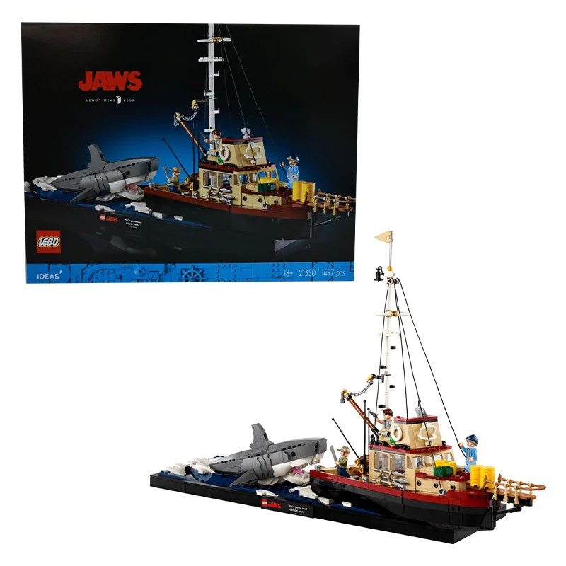 

Lego 21350 Ideas Creative Set Great White Shark Model Boys and Girls Building Blocks Kidsren's Toys Gifts