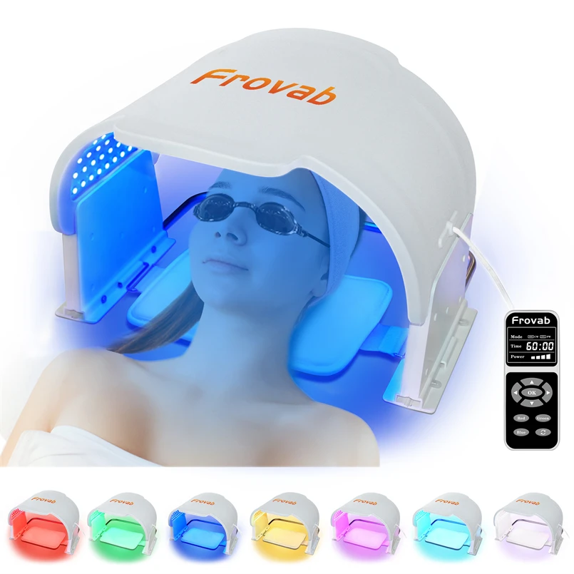 Flexibele Blauwgroene Rood Licht Masker Gezicht Hals Led Gezichtsmaskers Huidverzorging Voor Full Face Rimpel Acne Vlekken Verwijdering Gezichtsmiddelen