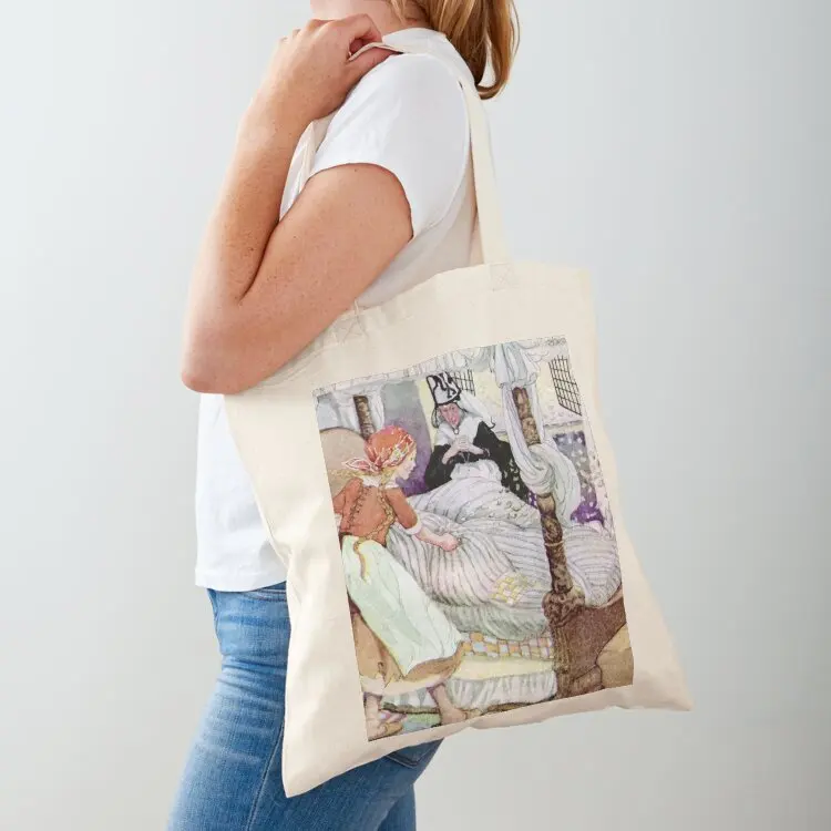 

“Madam Holle” Fairy Tale Art by Anne Anderson Tote Bag eco bag folding the tote bag shopping