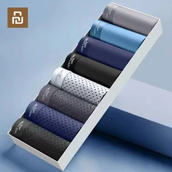 Xiaomi 8Pcs/Lot Men Boxers Men's Underwears 3A Antibacterial Underpants Ice Silk Men Boxer Shorts Seamless Breathable Panties