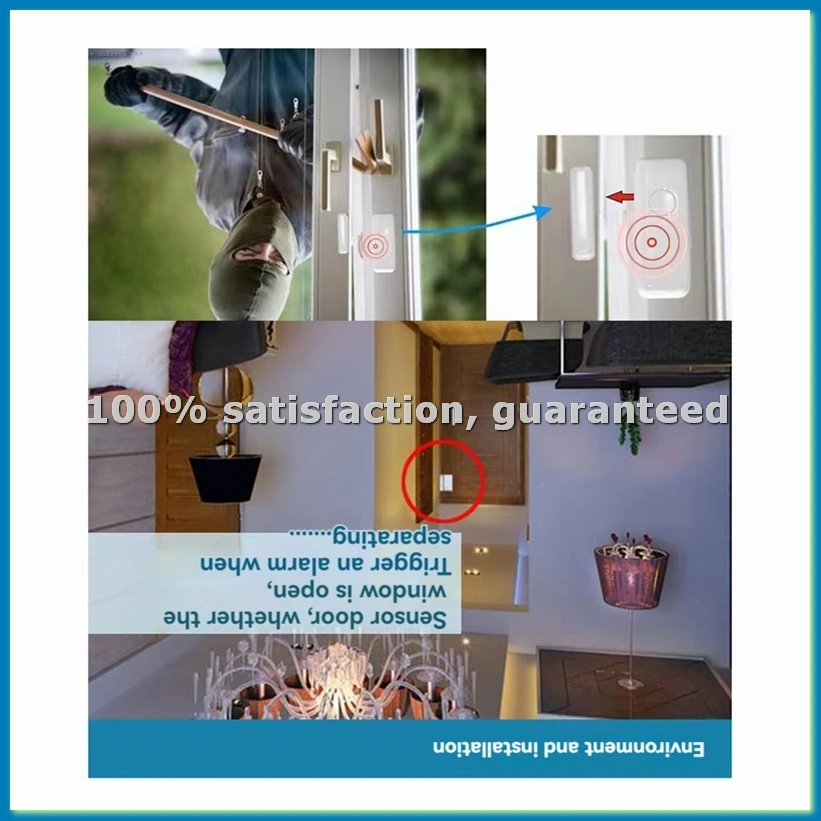 

Беспроводные датчики для дверей и окон 433 МГц для домашней системы безопасности, комплекты охранной сигнализации для дома - A51M