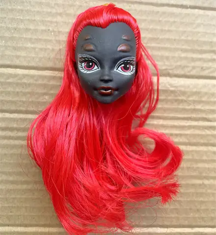 Demonmonsterdockor med färgglatt hår, Dracula/Clawdeen Wolf/Frankie Stein dockhuvuden, högkvalitativa gör-det-själv-docktillbehör 10 best sales Monster High-tillbehör - №8