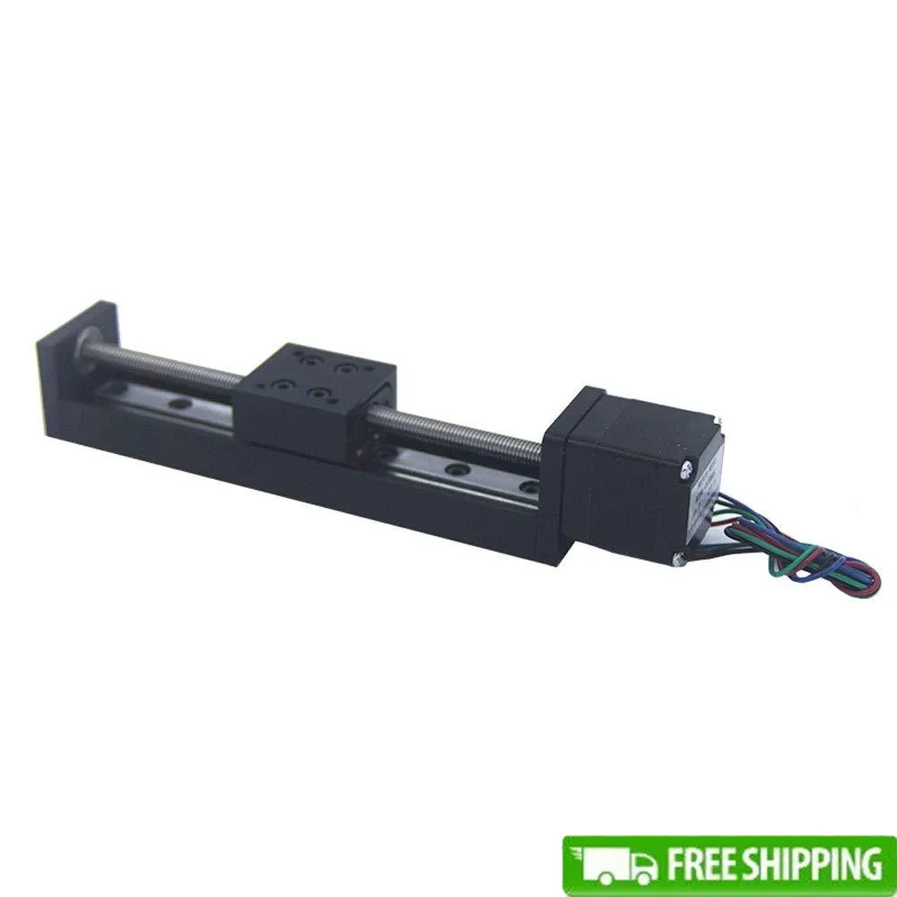 

CNC Linear Sliding Table Lead Screw T6 NEMA11 Stepper Motor Precision Guide 50mm 100mm 150mm 200mm Movement