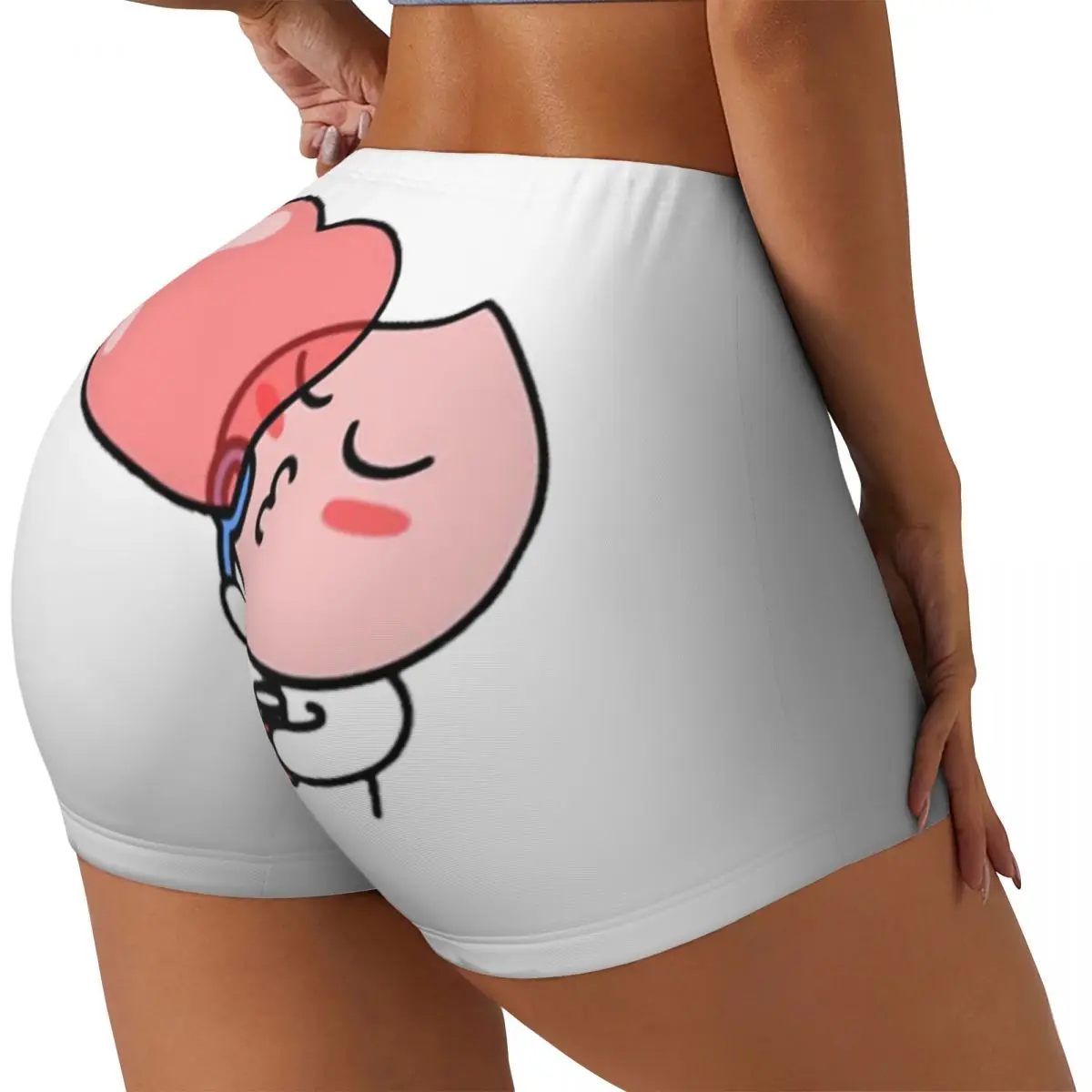 Aangepaste Apeach Balloon Dames Gym Workout Running Shorts Atletische Volleybal Biker Yoga Shorts