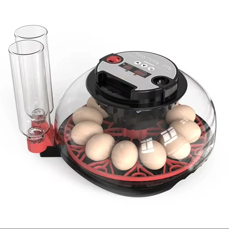 M12H 12  Egg Incubator Fully Automatic 12 Chicken Egg Incubator Humidity Display Egg Hatching Machine for Sale