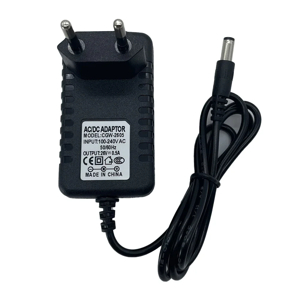 Adaptador de cabo de carregamento 26v plugue da ue para grundig vcp3830 aspirador de pó portátil sem fio carregador acessórios