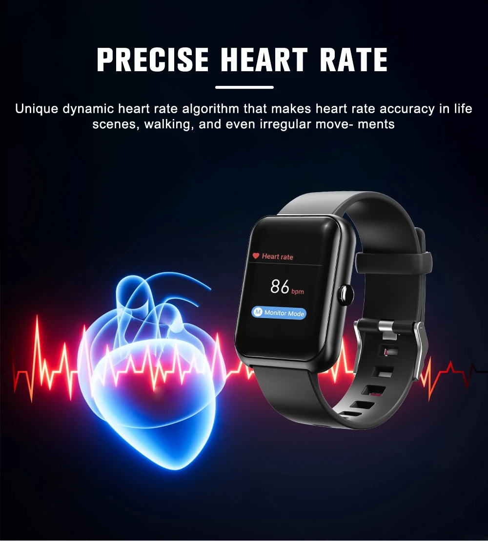 Real Heart Rate, Blood Pressure, Oxygen Fatigue Monitoring Movement NX3PLUS Smartwatch Waterproof Wristband