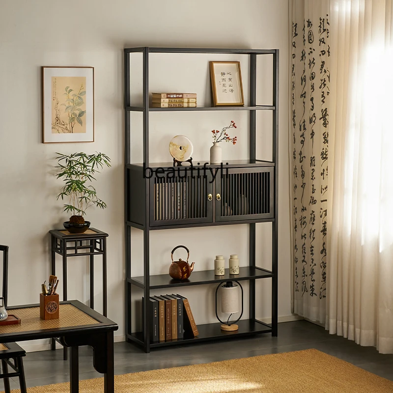 

New Chinese Bogu Rack Tea Room Shelf Tea Room Living Room Partition Office Display Cabinet