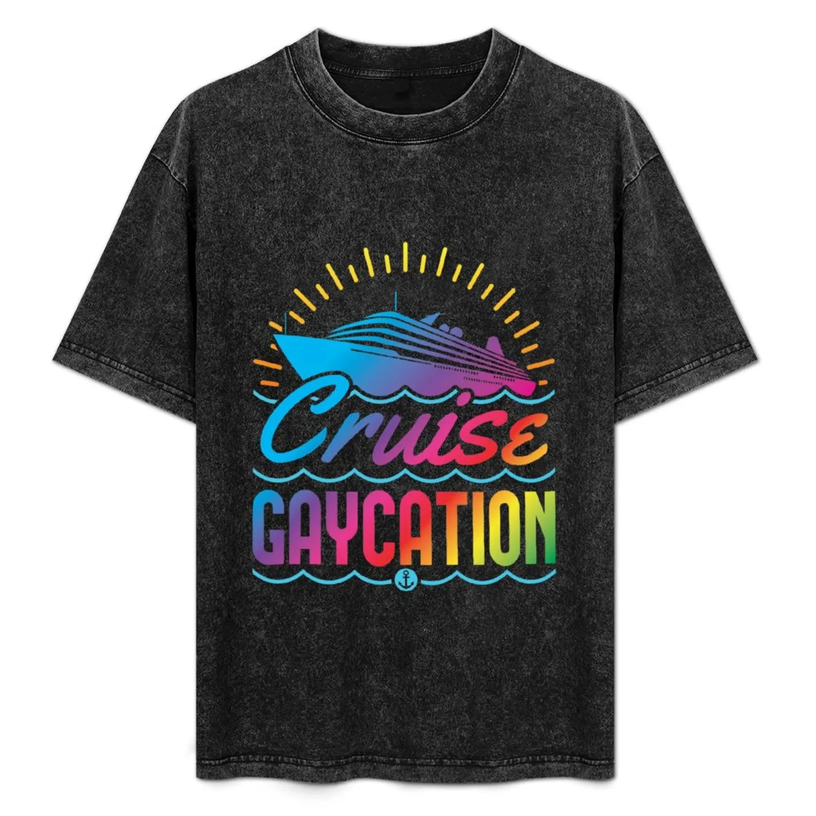 

Cruise Gaycation - Gay Cruising T-Shirt t shirts for man cotton funny funny t shirts cotton T-Shirt