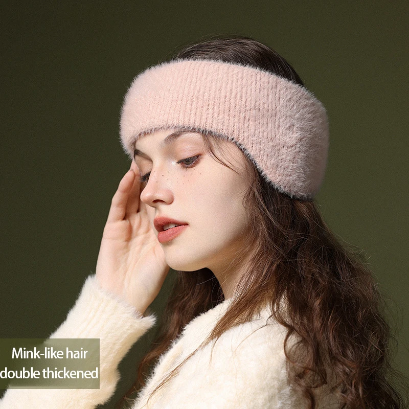 

New style warm earmuffs for winter Wool knitting ear muffs Protect against wind and cold,Add villus