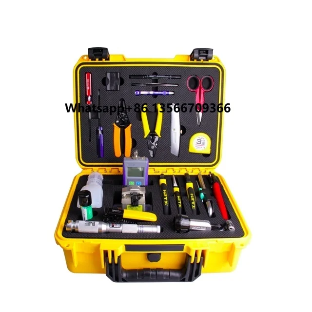 

Fiber Optic Cleaver Power meter VFL Peeling welding repair Fiber optic cable construction toolbox