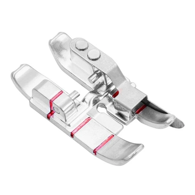 49MD Side Guide Presser Foot for Sewing Machine, Metal Quarter Inch Guide Foot for Piecing, Fabric Alignment, Seam Control and