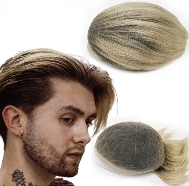 NLW Toupee for Men Human Hair Replacement System
