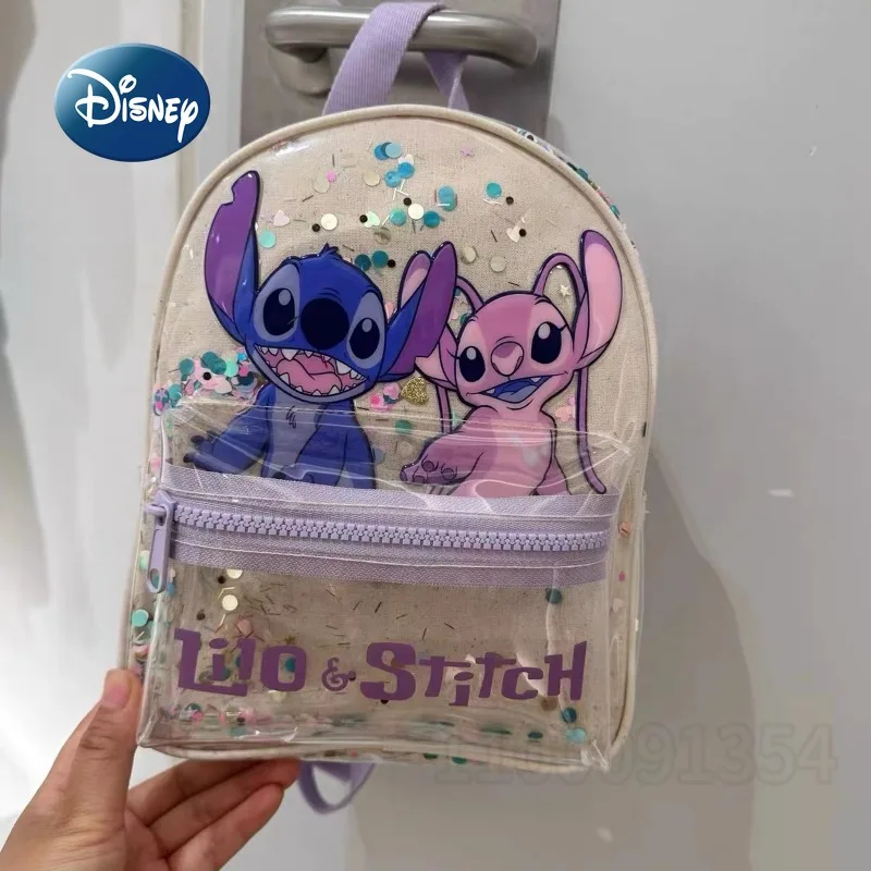 Disney Stitch's New Children's Schoolbag Luxury Brand Fashionable Children's Backpack Cartoon Children's Backpack High Quality