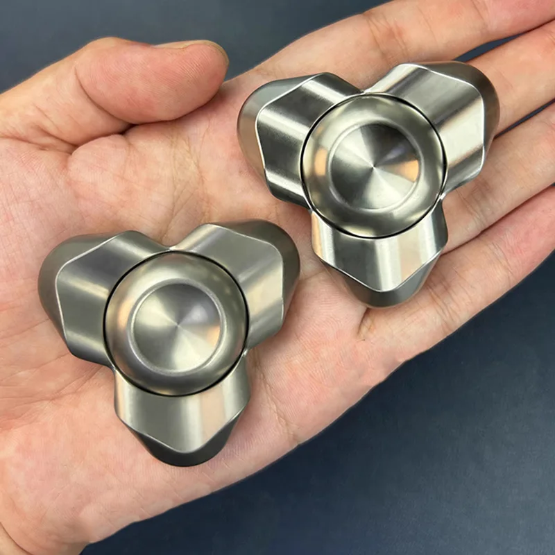 ファッションステンレス鋼 EDC フィジェットトイ 大人用 ストレス解消＆リラックス フィジェットスピナー ADHD 手回しおもちゃ