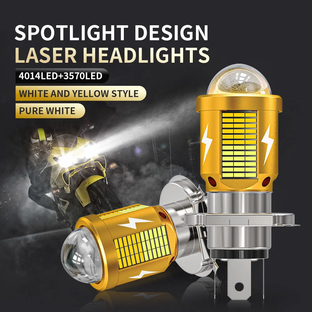 Heyword LED Motorcycle Headlight Bulbs Led H6  Moto Light High Low Beam White Yellow Lamp For Yamaha Kawasaki Suzuki Honda