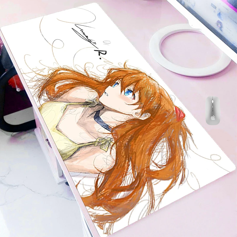 Mouse Mats kawaii Anime Desk Mat XXL Large Gaming Accessories Natural Rubber Mouse Pad Hand drawn