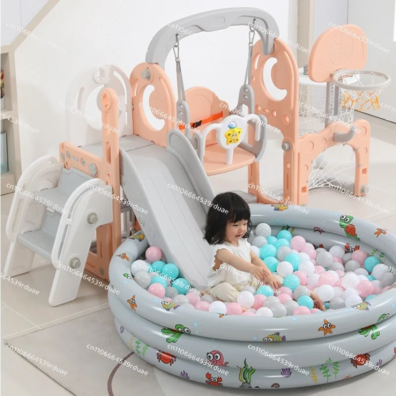 Slide Kids Swimming Pool Slide Fall 2-in-1 Baby Kids Indoor Outdoor Home