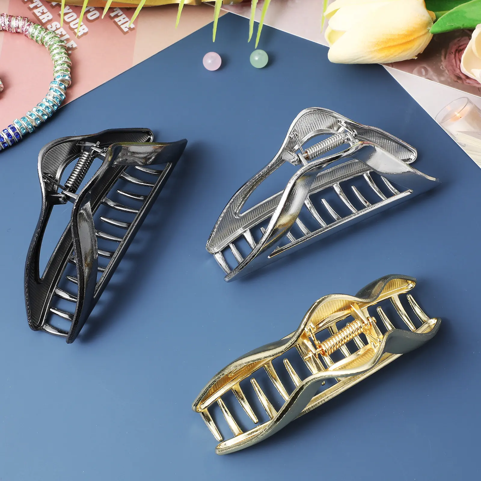 

3 Pcs Hair Clip Cute Claw Decorative Clips for Thick Elegant Clawclips Women