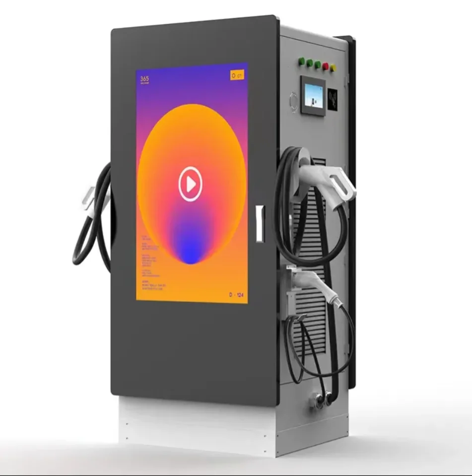 60KW 120KW 240KW  GB/T DC Ev Charger Electric Car Charger Station New Energy Charging Pile with Advertising Player Pos Payment