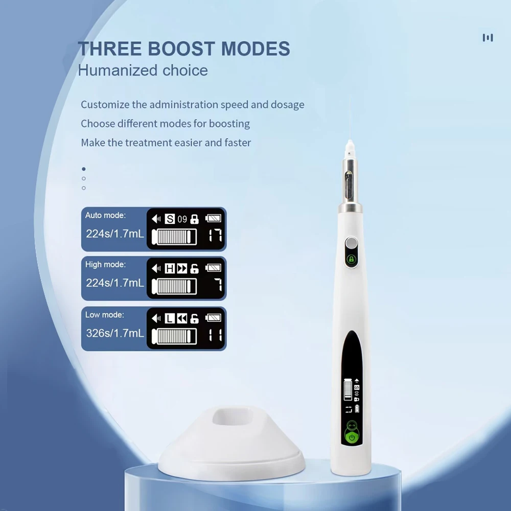 Dental Oral Anesthesia Injector Portable Painless Wireless Local Anesthesia Pen With LCD Display Chargeable & Suction Back