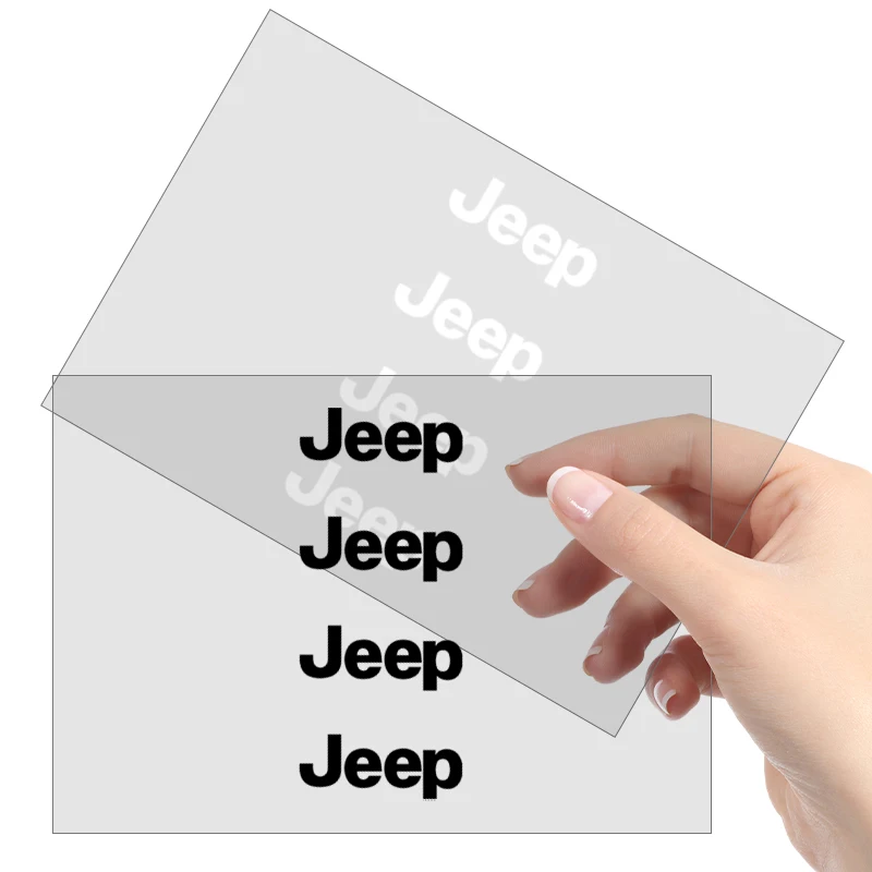 4Pcs Car Door Handle Stickers Tire Rear View Mirror Decals For Jeep Renegade Wrangler JL JK Gladiator Grand Compass Accessories