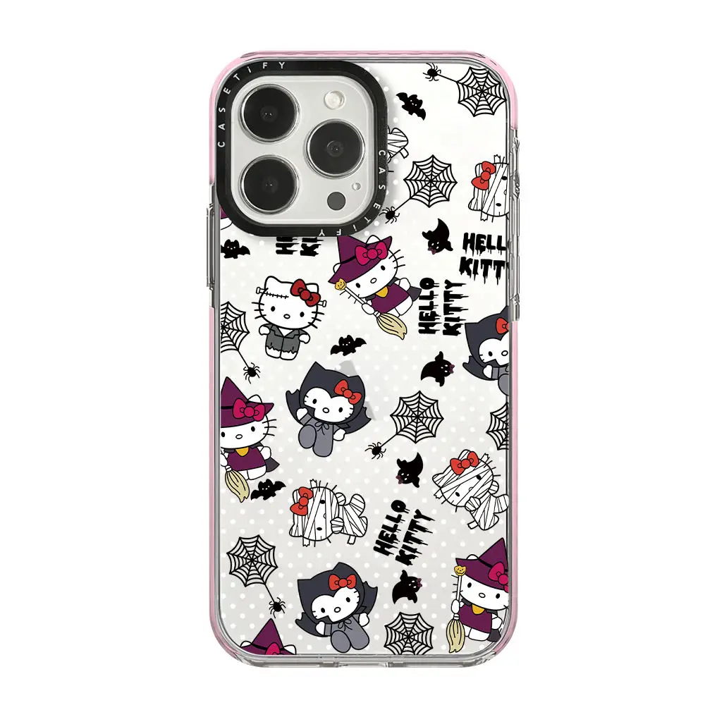 

Sanrio Cute Cartoon Hello Kitty Halloween Phone Case All-Inclusive Soft Protection Case for iPhone 11 12 13 14 15 ProMax X XS XR