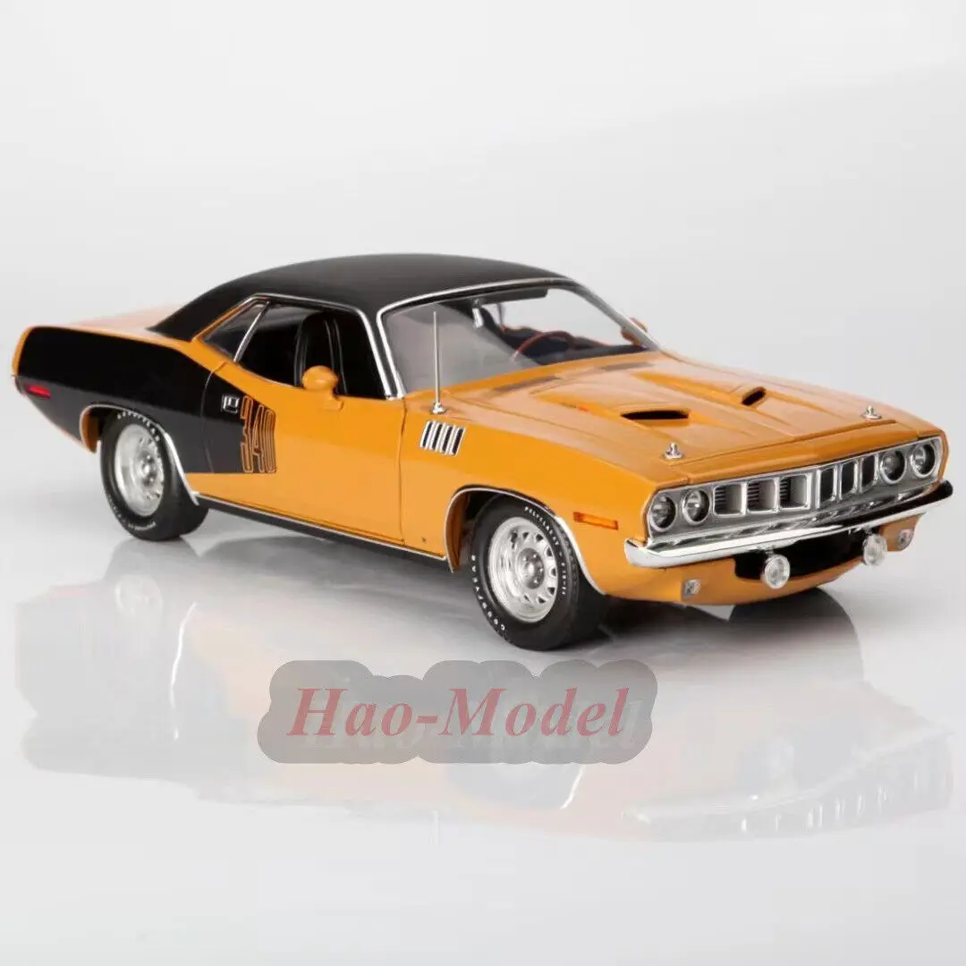 ACME 1/18 For Plymouth Cuda w/ Vinyl Top-YCID 1971 Alloy Diecast Car Model Simulation Birthday Gifts Hobby Display Ornaments