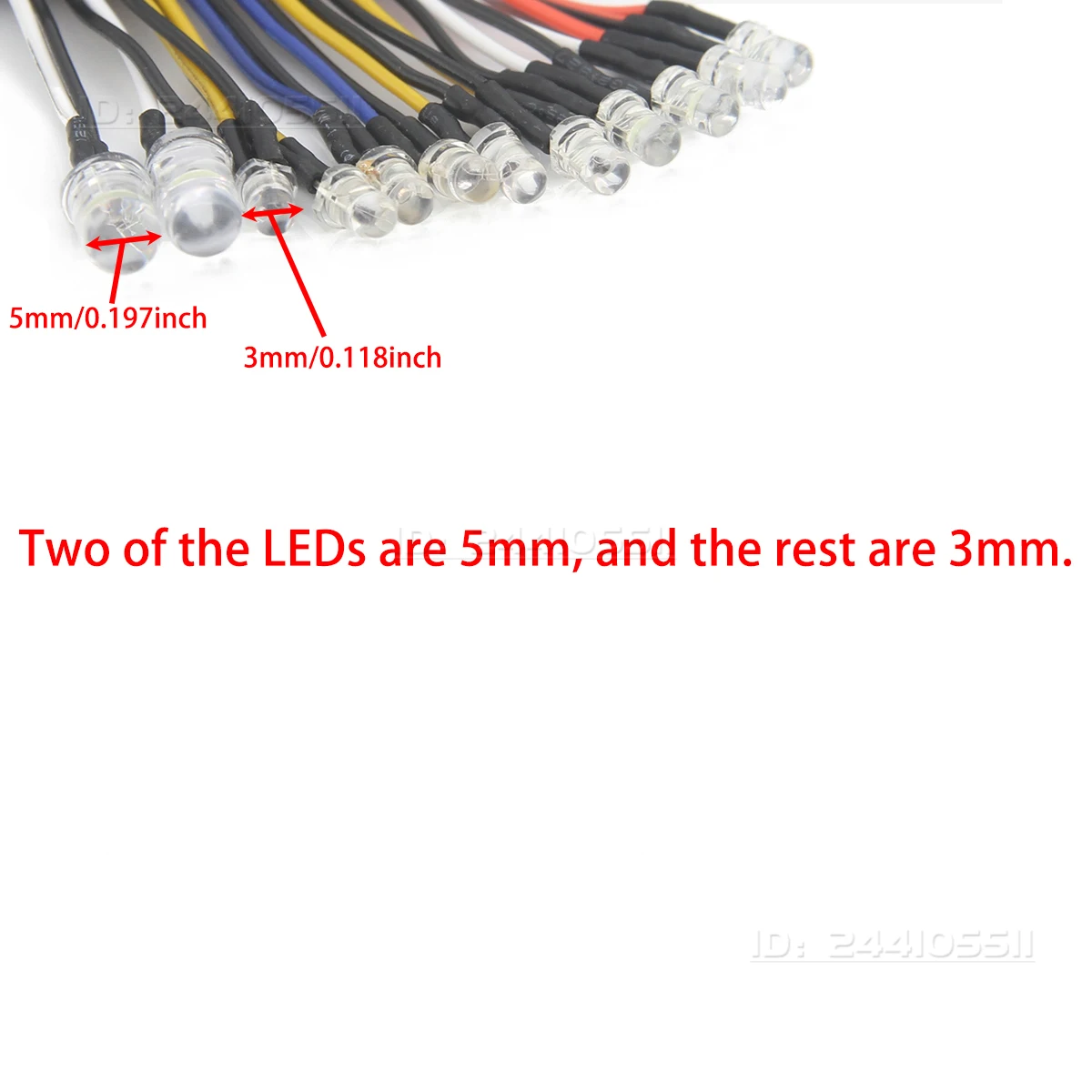 

DUMBORC 12LED 3/5mm Simulates Lights Lamp System Set Compatible with P6DCG Receiver for RC Drift Car WPL C74-1 Tank Model Part