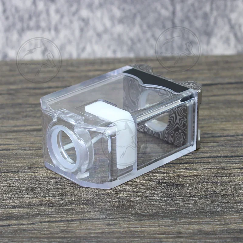 Wolfcoolvape Monarchy S Bo Style Boro Tank لـ BB Billet Box Mod AIO Kit 316SS + PCTG خزان رذاذ Vape الشفاف #3