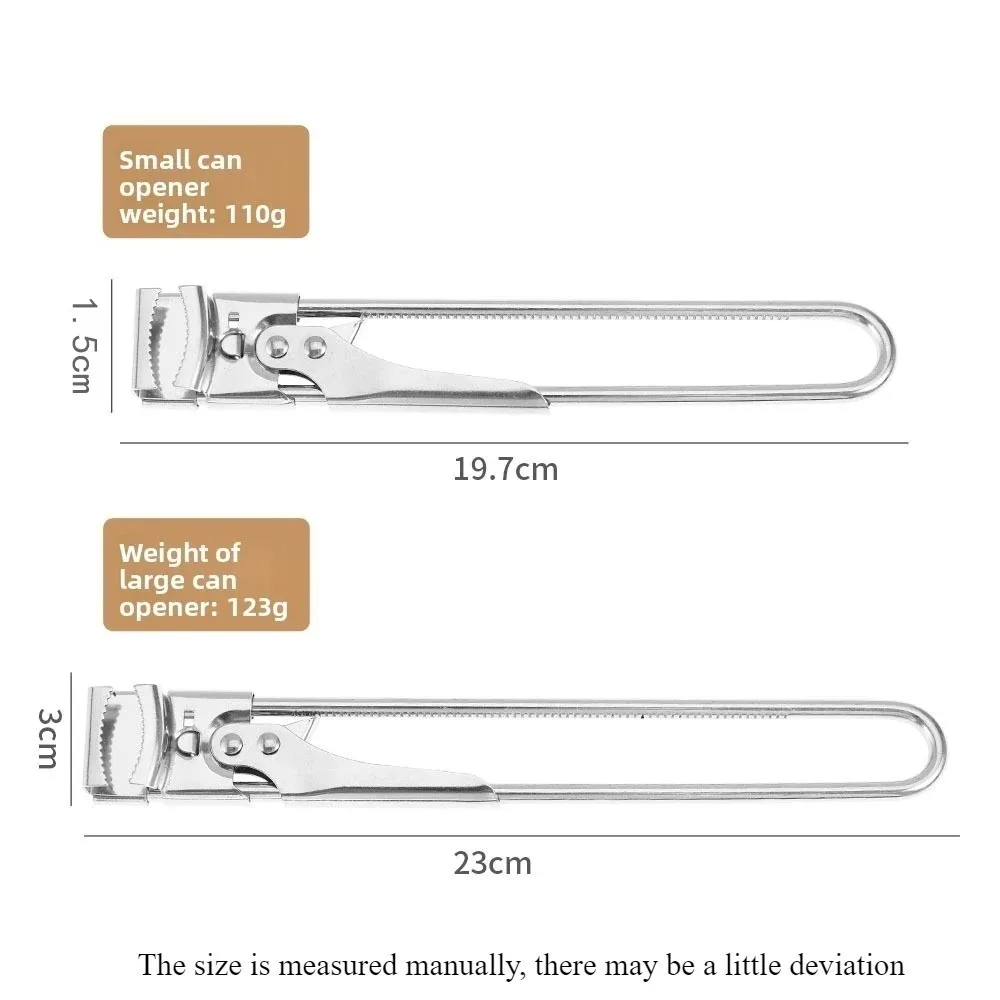 Best Stainless Steel Can Opener and Manual Bottle Opener Adjustable Multifunctional Jar Lid Clip Kitchen Accessories Gadgets