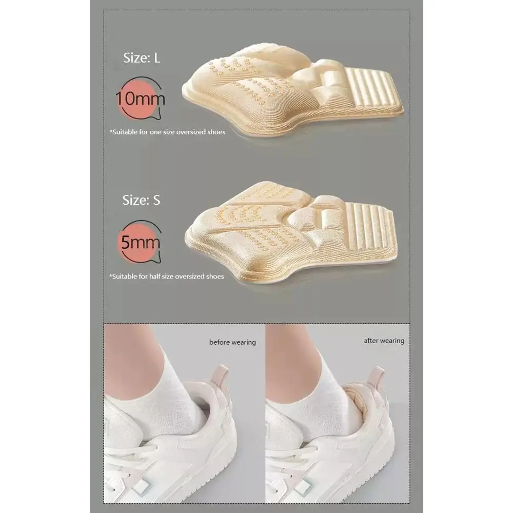 Inserts Sneaker Krimpende Maat Hoge Hak Kussen Anti-Slijtage Hak Stickers Vrouwen Schoen Inlegzolen Hiel Beschermers Voet Hak Pads