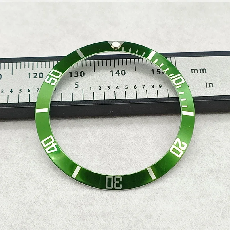 37.5mm Aluminum Watch Bezel Insert NH35 Case Ring Fit For Submariner NH35 NH36 Diving Case Bezel Ring Parts Men Watch Parts Gift
