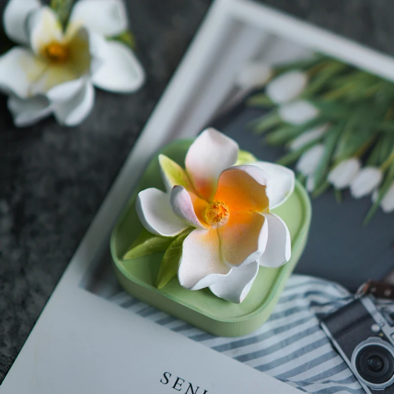 

Lotus Magnolia Silicone Mold DIY Aromatherapy Gypsum Silicone Mold Soap Resin Molds