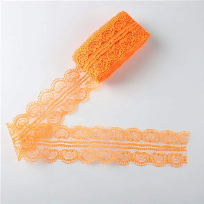 10Yard/lot Lace Ribbon Tape 45MM Handicrafts Embroidered Net Lace Trim Fabric DIY Sewing Skirt Accessories African Lace Fabric