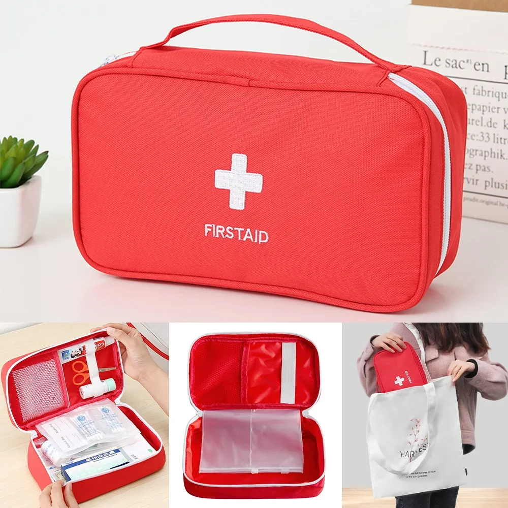 First Aid Bag Home/Car Medical Kit Travel Outdoor Camp Emergency Survival Bag Mini Medicine Storage Bag Camping Survival Handbag