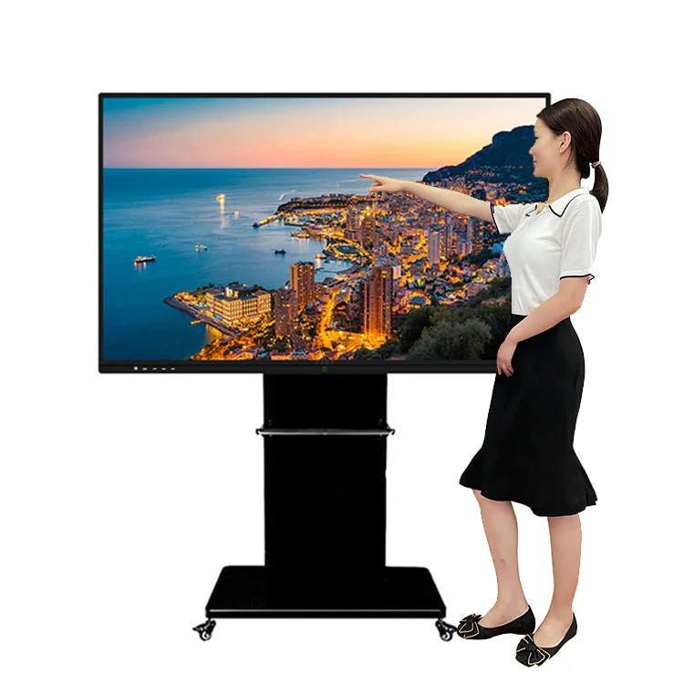 Dual System Digital Smart Board 55-110 Inch Interactive Whiteboard Business Education Advertising Equipment Company M