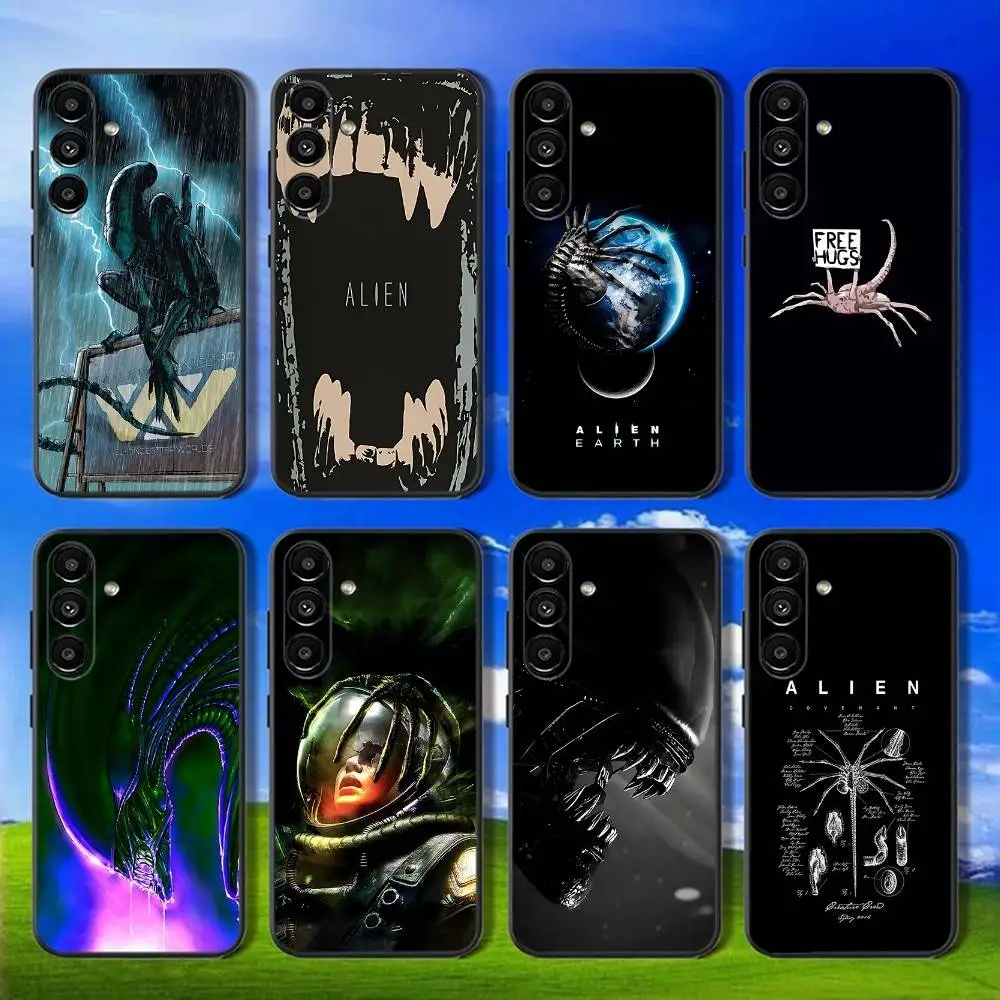 

Cool A-Alien X-Xenomorph Phone Case For Samsung Galaxy A13,A21s,A22,A31,A32,A52,A53,A71,A80,Soft Black Shell