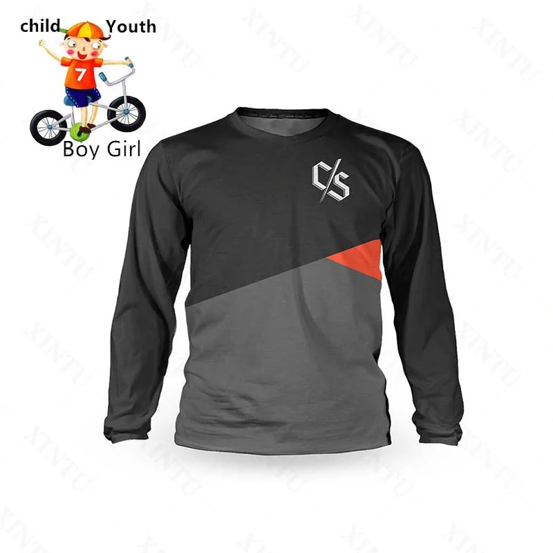 Kids Cross country Racing Loose rider T-shirt MTB cycling Jersey BMX DH MX Ropa D Boys downhill Youth Breathable Jersey