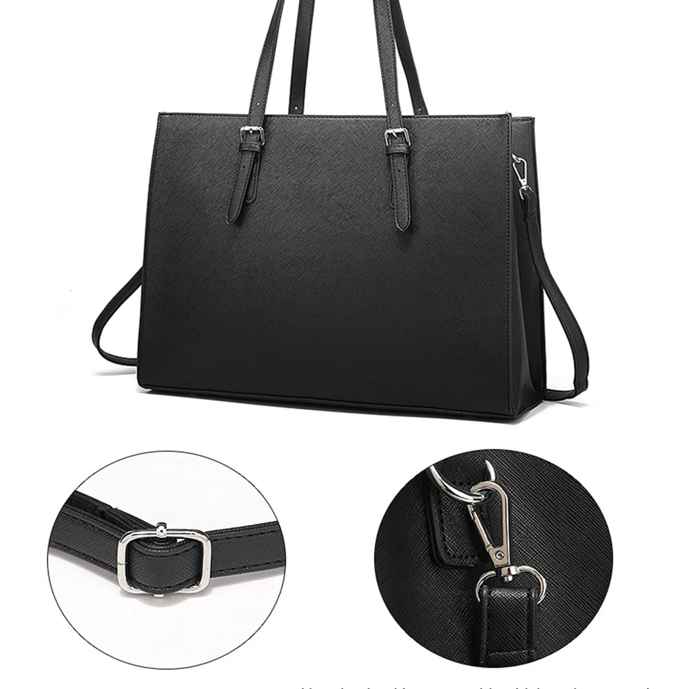 Go! Leather Women Laptop Bag Notebook Carrying Case Briefcase for Macbook Air 13.3 14 15 16 inch Lady Handbags Shoulder Mouse