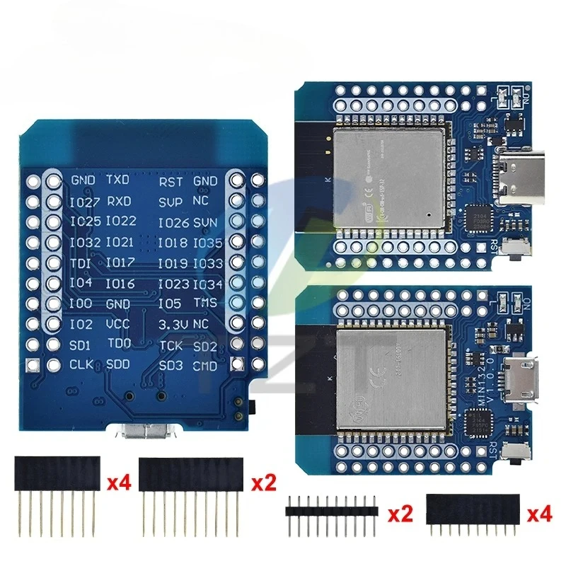 D1 mini esp32 ESP-32 wifi + bluetooth internet das coisas placa de desenvolvimento baseado esp8266 totalmente funcional para arduino esp32
